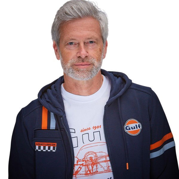 Gulf Chaqueta híbrida con capucha azul