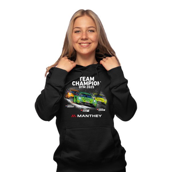 Manthey Kapuzenpullover DTM Team Victory 2025 schwarz