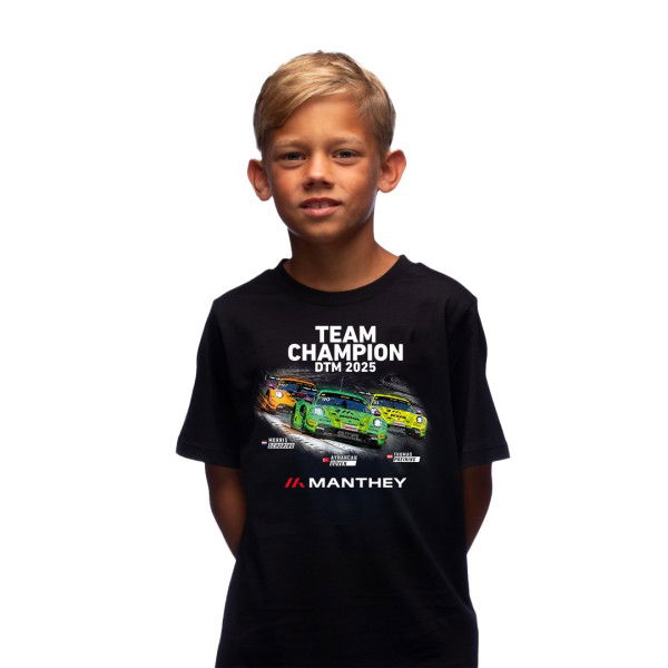 Manthey Kinder T-Shirt DTM Team Victory 2025 schwarz