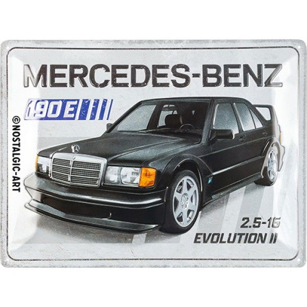 Blechschild Mercedes-Benz - 190 E 2.5-16 Evolution II 30x40cm