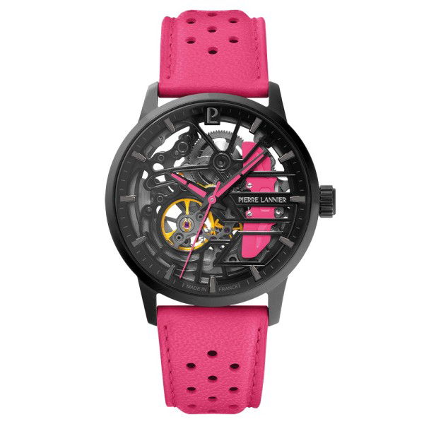 Paddock Montre femme cuir rose