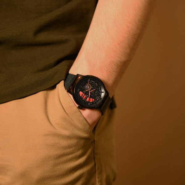 Paddock Orologio milanese arancione