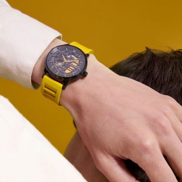 Paddock Reloj caucho amarillo