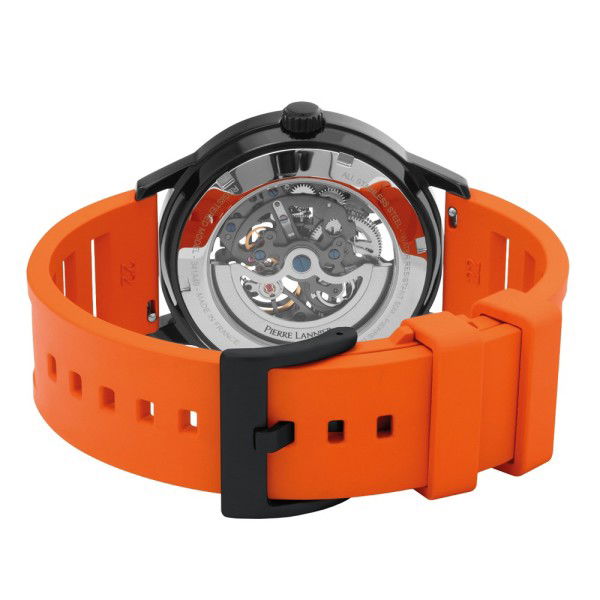 Paddock Montre caoutchouc orange