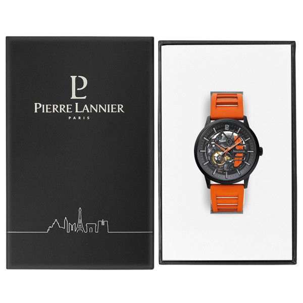 Paddock Montre caoutchouc orange