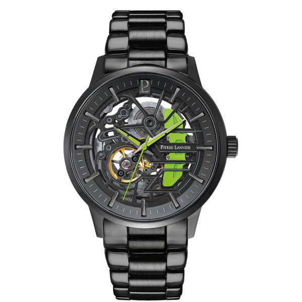 Paddock Montre Acier inoxydable noir / vert