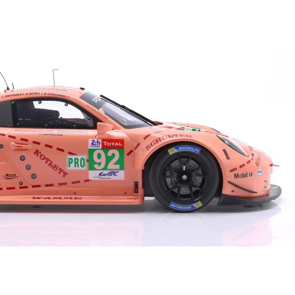 Porsche 911 RSR #92 Vincitore della classe LMGTE Pink Pig 24h Le Mans 2018 1/12
