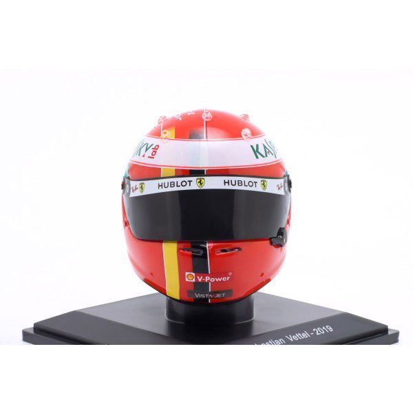 Sebastian Vettel casco in miniatura Ferrari Monaco GP Formula 1 2019 1/5