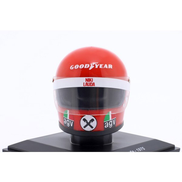 Niki Lauda miniature helmet Ferrari Formula One World Champion 1975 1/5