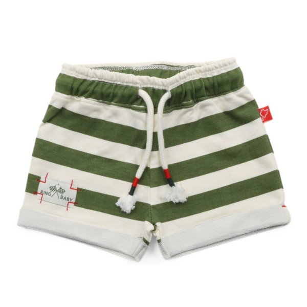Nürburgring Pantalones cortos bebé Stripes verde/beige