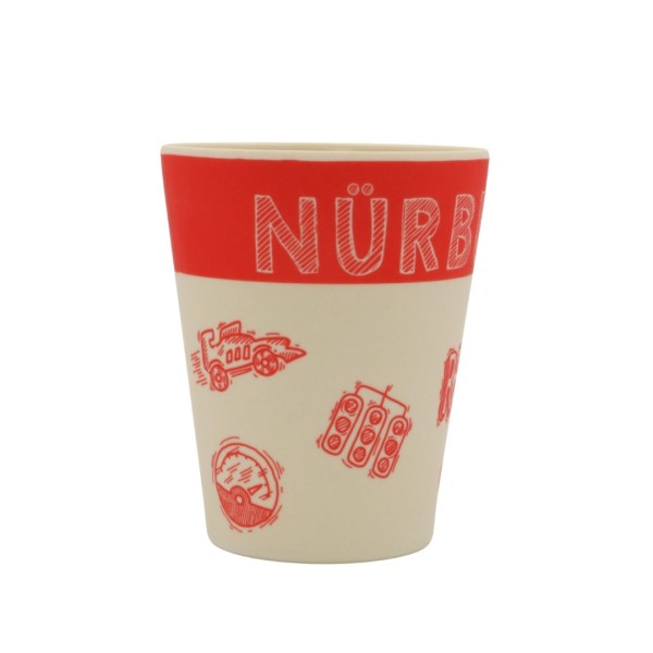 Nürburgring Kinder Geschirr-Set weiß/rot
