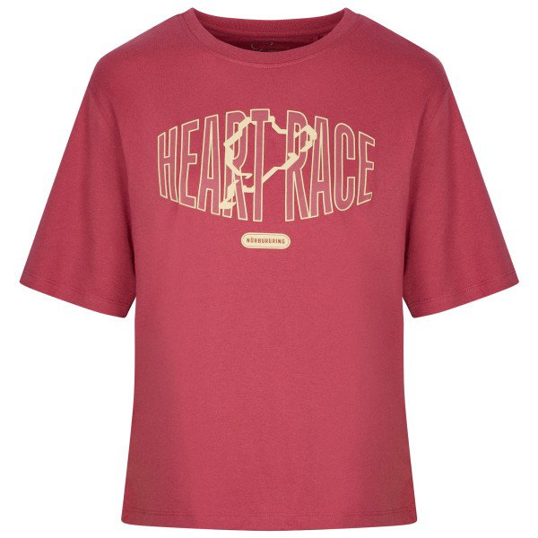 Nürburgring T-Shirt Femmes Heart Race rouge