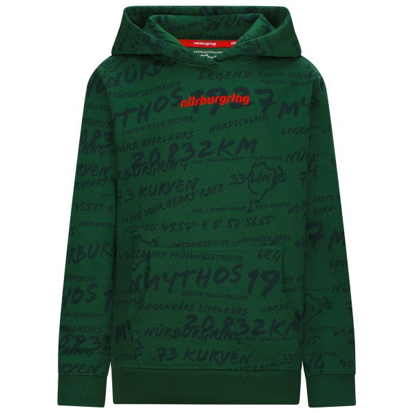 Nürburgring Kinder Kapuzenpullover Confident grün