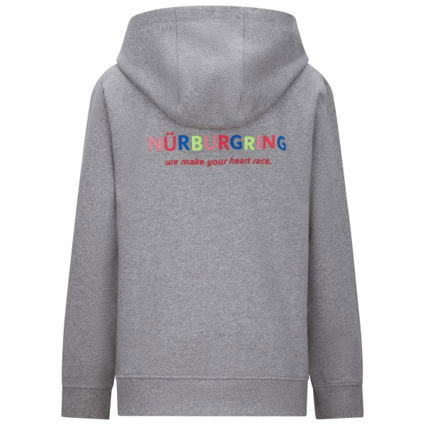 Nürburgring Veste à capuche enfant Happy gris