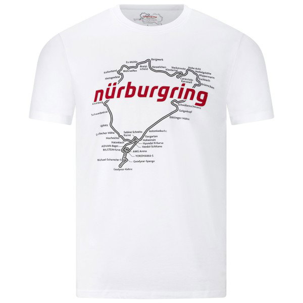 Nürburgring T-Shirt Racetrack white