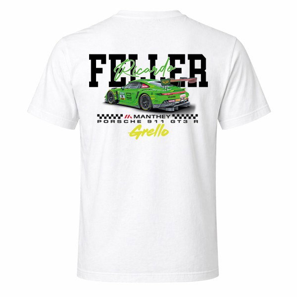 Manthey T-Shirt #90 Ricardo Feller DTM 2026 white