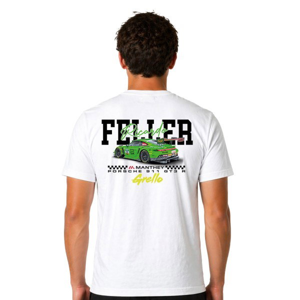 Manthey T-Shirt #90 Ricardo Feller DTM 2026 white