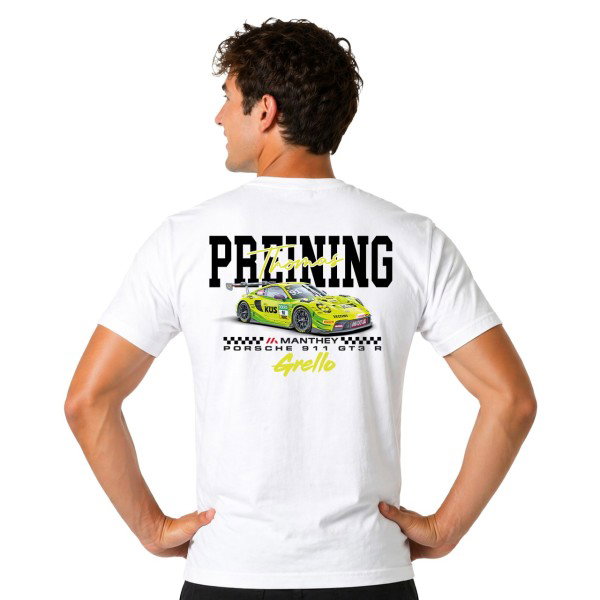 Manthey T-Shirt #91 Thomas Preining DTM 2026 blanc