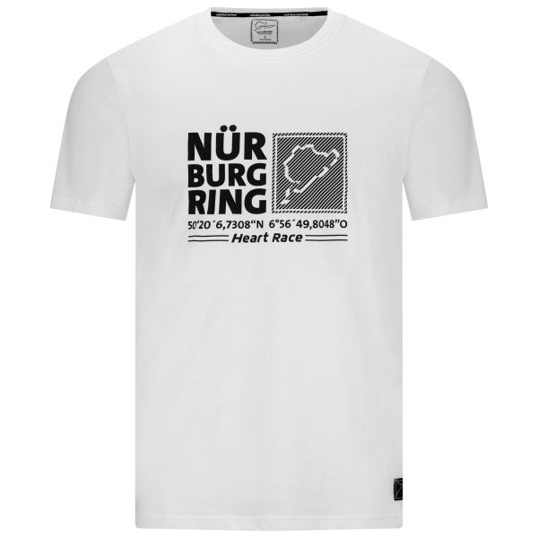Nürburgring Maglietta Coordinates bianco