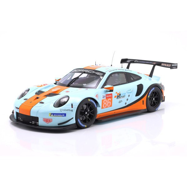 Porsche 911 (991) RSR Gulf #86 24h LeMans 2018 1:12