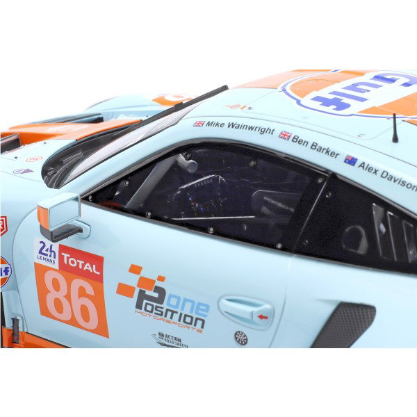 Porsche 911 (991) RSR Gulf #86 24h LeMans 2018 1:12