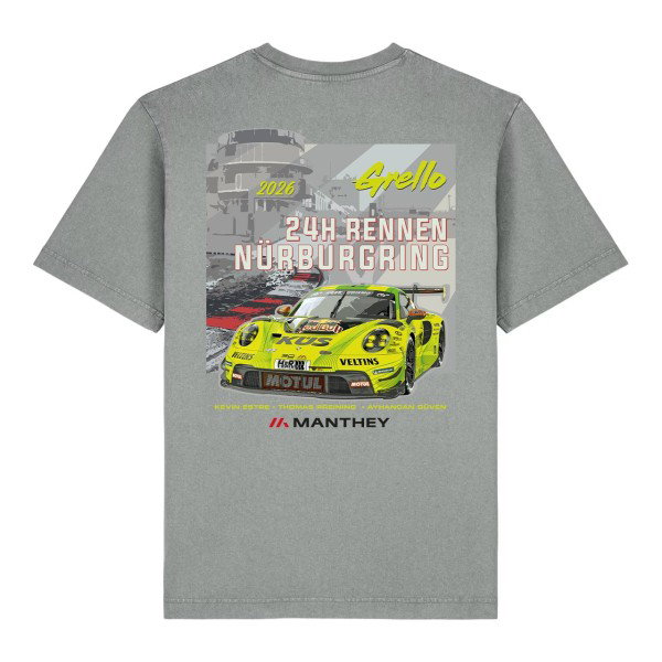 Manthey T-Shirt #911 24h Nürburgring 2026 gris