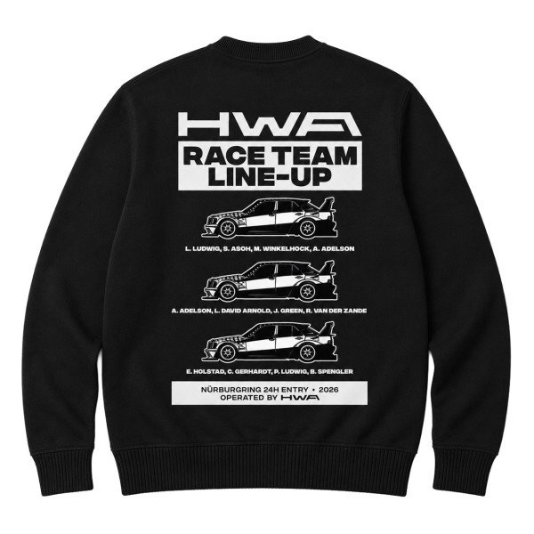 HWA Sweat-shirt 24h Driver Line-up
