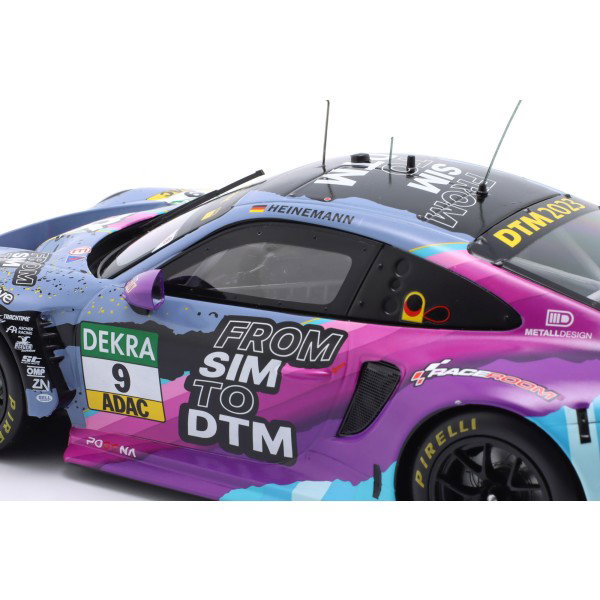 Porsche 911 GT3 R #9 Tim Heinemann Toksport WRT DTM 2023 1:18