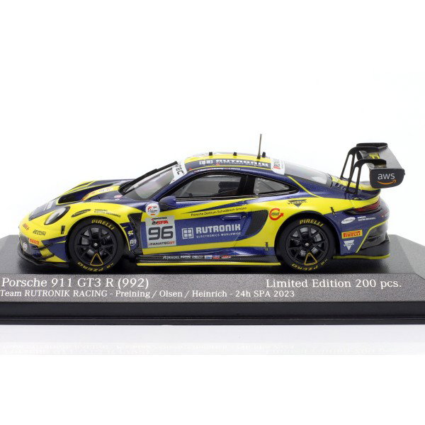 Porsche 911 GT3 R #96 24h Spa 2023 Rutronik Racing 1/43