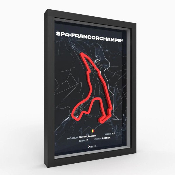 3D Poster Spa-Francorchamps Racetrack A3