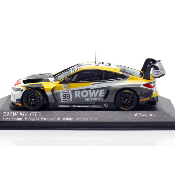 BMW M4 GT3 #98 Rowe Racing Ganador 24h Spa 2023 1/43