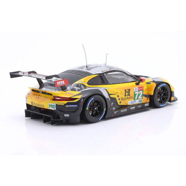 Porsche 911 RSR #72 24h LeMans 2021 HubAuto Racing 1:18