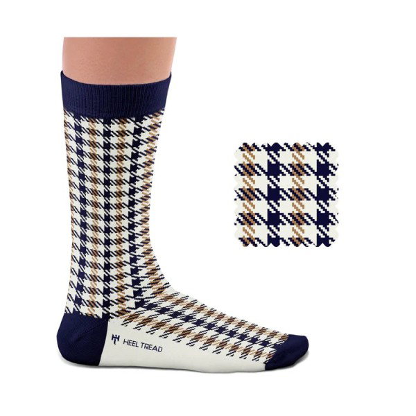 Pepita Calcetines navy/beige