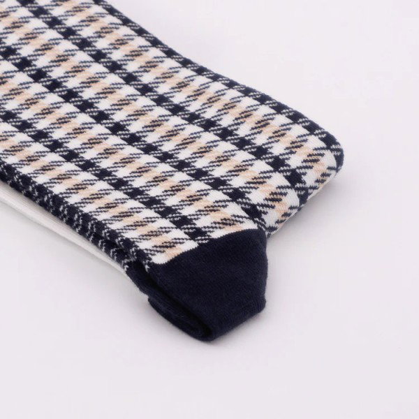 Pepita Socken navy/beige