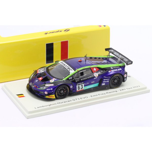 Lamborghini Huracán GT3 EVO #63 Emil Frey Racing 24H Spa 2022 1:43