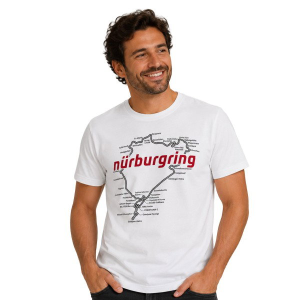 Nürburgring T-Shirt Racetrack white