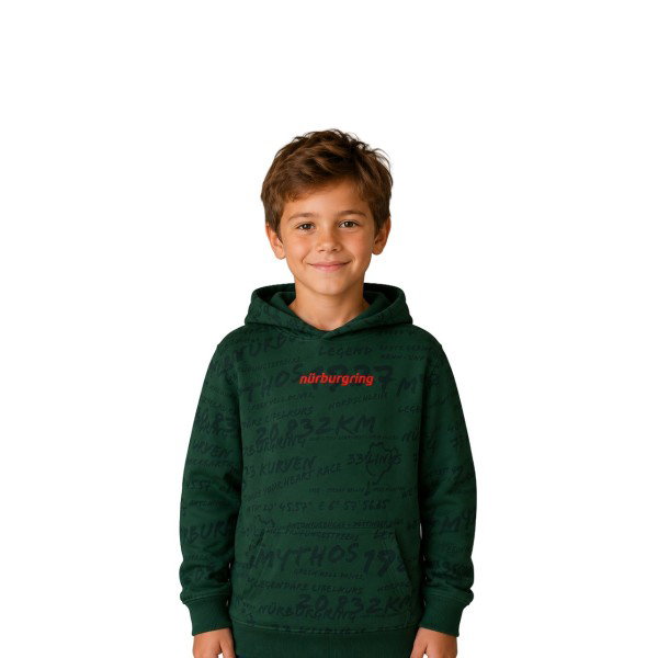 Nürburgring Kids Hoodie Confident green