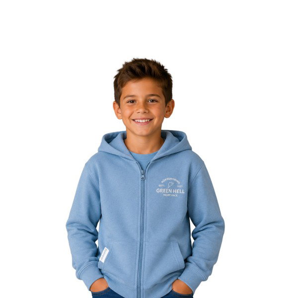 Nürburgring Kids Zip Hoodie Technical blue