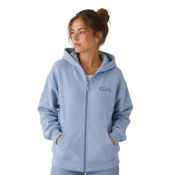 Nürburgring Damen Kapuzensweatjacke Famous blau