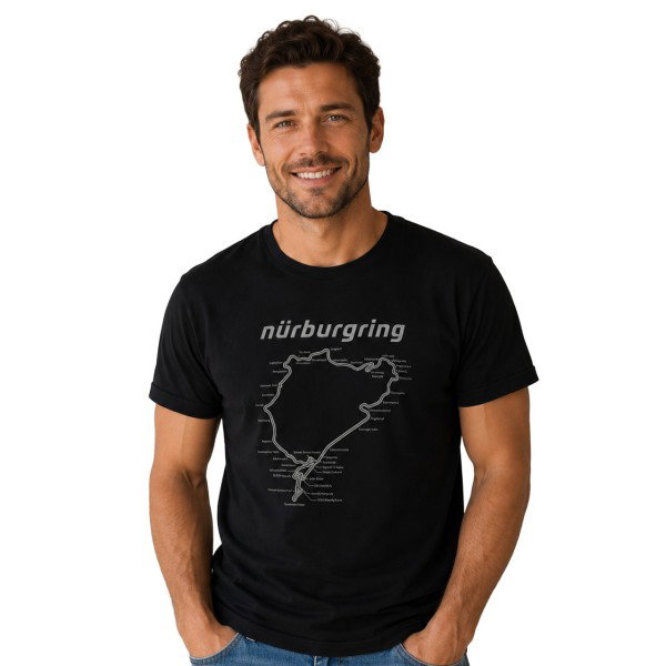 Nürburgring Camiseta Racetrack negro