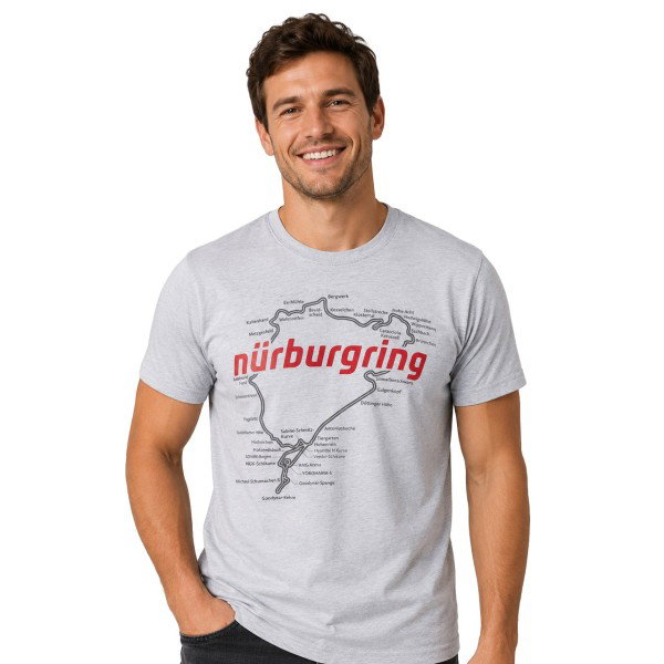 Nürburgring T-Shirt Racetrack grey melange