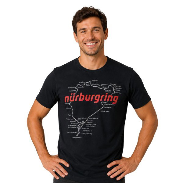Nürburgring Camiseta Racetrack negro