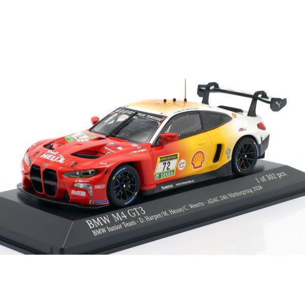 BMW M4 GT3 Team RMG #72 24h Nürburgring 2024 Harper, Hesse, Weerts 1/43