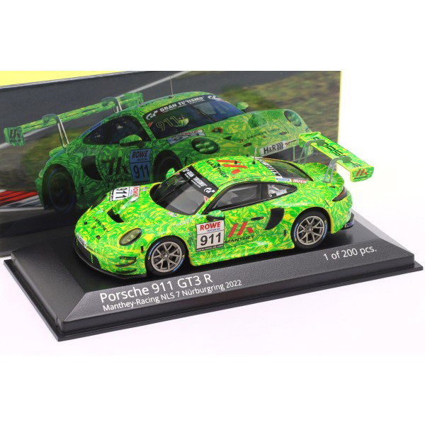 Manthey-Racing Porsche 911 GT3 R #911 - NLS 7 Nürburgring 2022 1:43