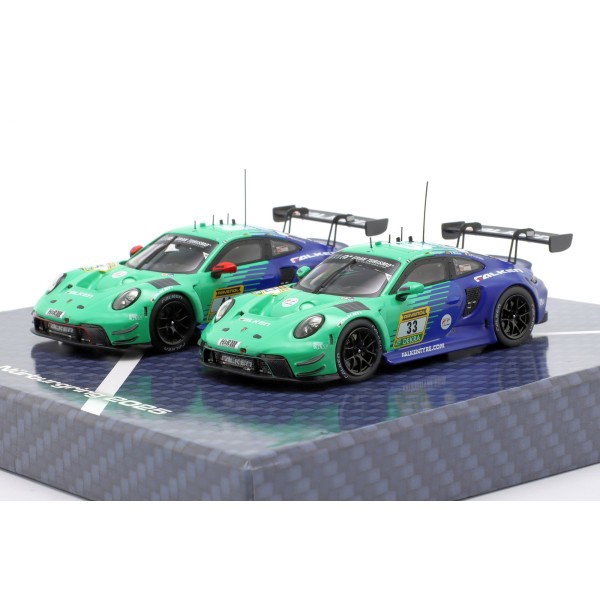 2 Car Set Porsche 911 GT3 R #44 #33 24H Nürburgring 2025 Falken Motorsports