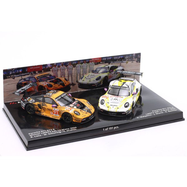 Manthey Porsche 911 GT3 R - 24h Le Mans 2024 LMGT3 Doppel-Set 1:43