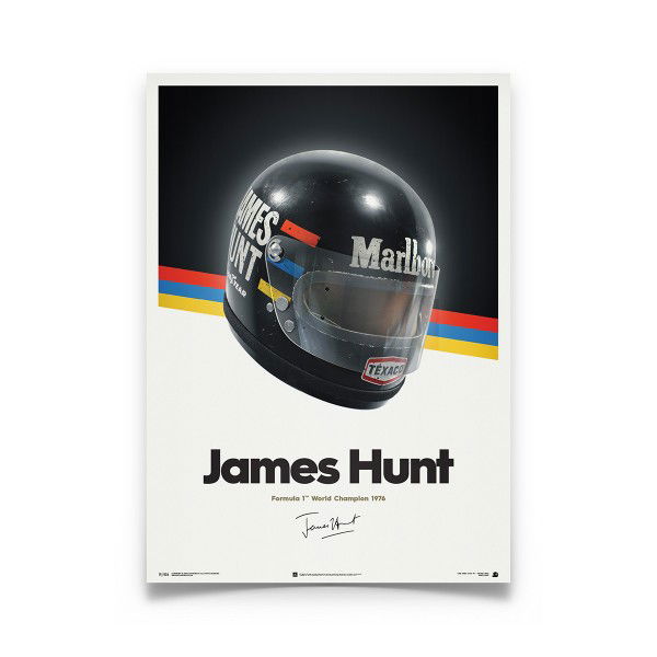 James Hunt - Helm - 1976 - Poster