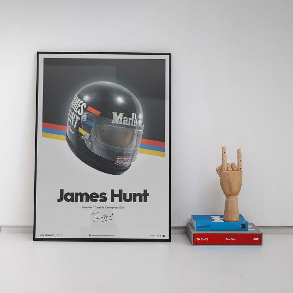 James Hunt - Helmet - 1976 - Poster