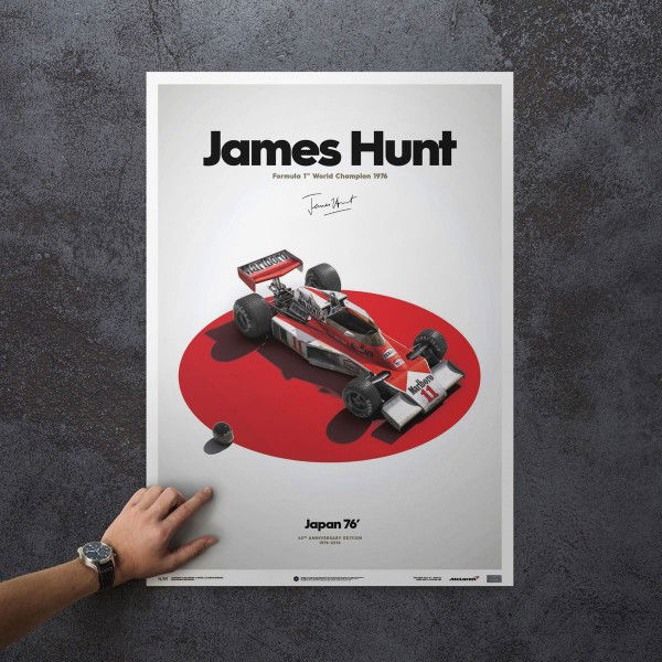James Hunt - McLaren M23 - Giappone - GP del Giappone - 1976 - Poster limitato