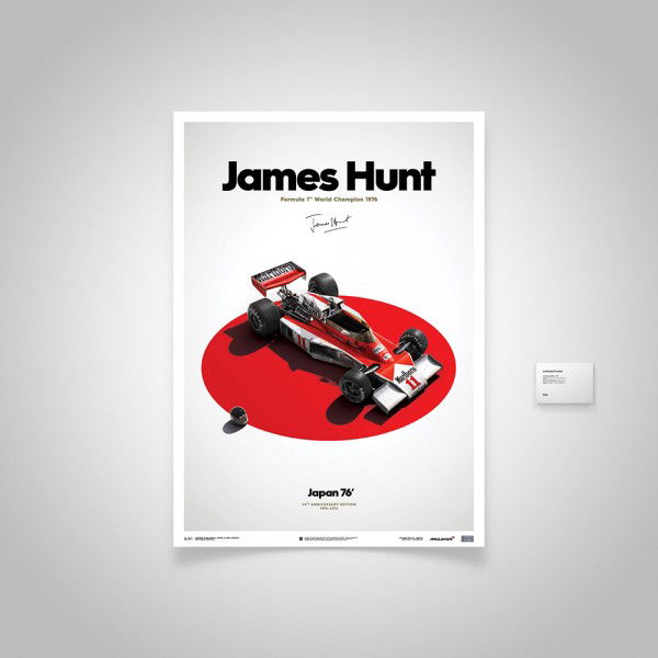 James Hunt - McLaren M23 - Japan - Japanese GP - 1976 - Limited Poster